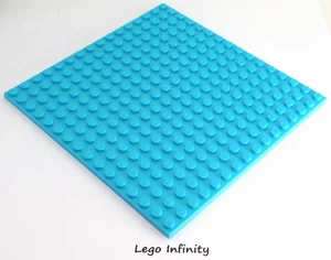 LEGO Medium Azure Baseplate 16 x 16 Plate, Underside Ribs (91405) x1 - Picture 1 of 3