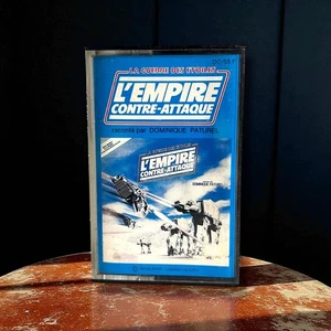 Rara audiocassetta Star Wars Empire Strikes Back 1983 francese Dominique Paturel - Foto 1 di 8