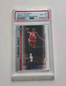 2003 Upper Deck LeBron James Phenomenal Beginning #5 PSA 8 Rookie RC - Bild 1 von 2