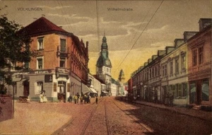 Ak Völklingen im Saarland, Wilhelmstraße, Kirchturm, Gasthof... - 4539068 - Bild 1 von 2