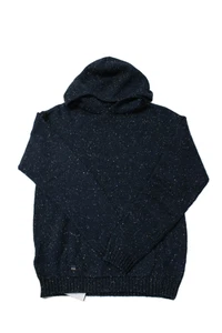 Nukutavake Childrens Boys Long Sleeves Hoodie Navy Blue Wool Blend Size 16 - Picture 1 of 3