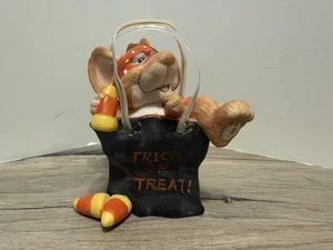 1991 Enesco Amy Wulfing Mouse-L-Toe Trick Or Treat Candy Corn Figur - Bild 1 von 6