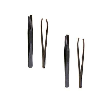  4 Pcs Brow Tweezers Ingrown Makeup Accessories Eyebrow Shaping Tool - Image 1 of 4
