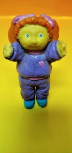 Vintage 1984 Cabbage Patch Kids Doll Mini Figure PVC 1980s Rare 2 Girl Red Head - Picture 1 of 1