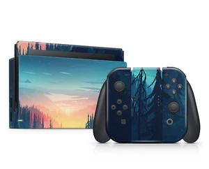 Vector Forest Switch Skin Cover Set - Nintendo Switch OLED Skin Decal - Picture 1 of 4