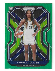2021 WNBA Panini Prizm #89 Charli Collier Green Prizm Rookie RC - Dallas Wings - Picture 1 of 2