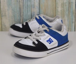 DC Pure Skateschuhe Kleinkind Größe 9 blau schwarz weiß Turnschuhe - Bild 1 von 10