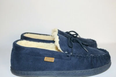 Zapatillas sin cordones Boston Traveler para hombre imitación gamuza mocasín azul marino talla 12 nuevas. Foto 1 de 4