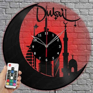LED Vinyl Clock Dubai  LED Light Vinyl Record Wall Clock Home Decor 2010 - Picture 1 of 11