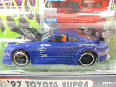 SINTONIZADOR DE IMPORTACIÓN FUNLINE MUSCLE MACHINES - 1997 TOYOTA SUPRA (AZUL) - 1/64 Foto 1 de 4