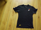 Men's Black NIKE T-Shirt With Multicolour Swooshes Size XS