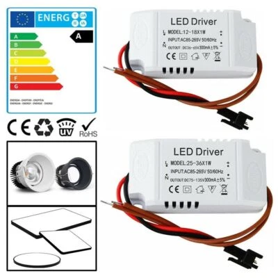 led driver power supply 3W 12w 18w 24w 36wtransformer 240v /dc 12v / 24v /36v - Image 1 of 4