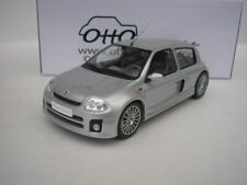 Renault Clio V6 Phase 1 2001 Silver Metallic 1/18 Otto Mobile OT1034 New