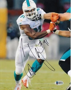 Cameron Wake #1   Signed 8x10 Photo Beckett Certified Miami Dolphins - Picture 1 of 2
