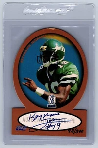 1997 Score Board Pro Line III DC Keyshawn Johnson Auto /300 Die Cut Jets READ - Picture 1 of 2
