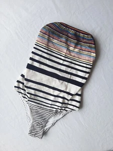 Missoni Mare one-piece swimsuit swimwear striped B&W multicolor - Imagen 1 de 8