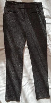 Apt. 9 Calças Ajuste Moderno Tornozelo Acabamento Couro Sintético Bolsos Finos 4 Novas - Imagem 1 de 4