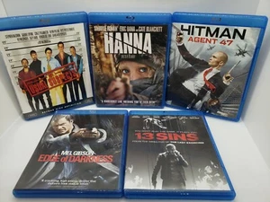 Action Thriller Blu-ray Lot: 5 Fast-Paced Films Together! Very Good Condition - Picture 1 of 3