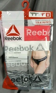 Reebok 4 Pz Perizoma Senza Cuciture M Performance Training Rosa Bianco Grigio Elasticizzato - Foto 1 di 3