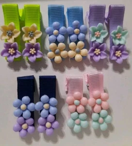 Paket 5 Paar handgefertigte Clips für Mädchen - Bild 1 von 8