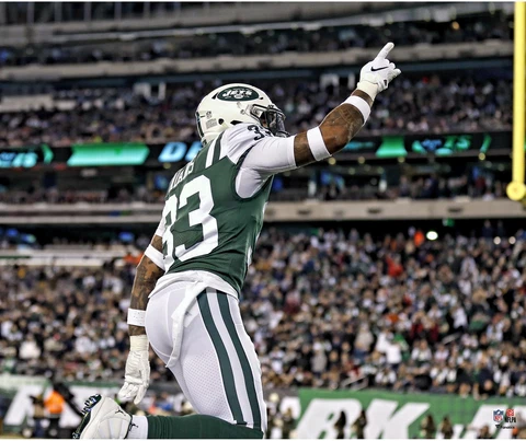 Jamal Adams New York Jets Unsigned Pointing Up Photograph Cover