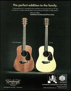 Impresión publicitaria de guitarra acústica Martin D Jr. con tablero anuncio confesional - Imagen 1 de 3