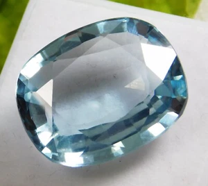 22,10 Ct_Eccezionale Pietra Preziosa_100% Naturale Certificata Santa Maria Acquamarina Blu - Foto 1 di 3