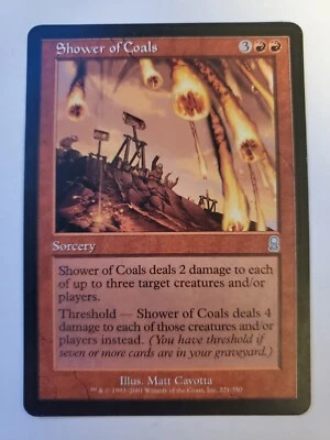 MTG Magic The Gathering Card Shower of CoalsSorcery {3}{R}{R} Odyssey Red - Image 1 of 2