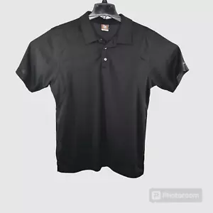 Barco Uniforms Wendy's Black Short Sleeve Polo Shirt Mens Lg EUC - Picture 1 of 5