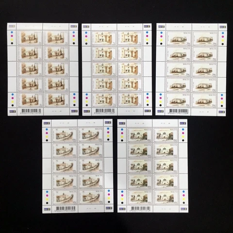 2004 Malta Wayside Chapels Sheet of 10 Stamps Unmounted NH #1327 Cover