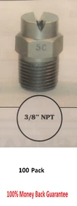 100 Hardened Steel SPRAY TIPS 3/8" ALL SIZES Driveway Sealcoating Sealing *sale* - Picture 1 of 1