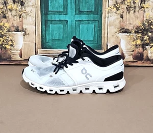 On Cloud X 3 Women's Running Shoes White Black Mesh Lace Up Size W 10 - Picture 1 of 11