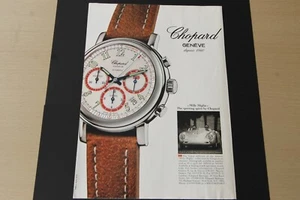 Original mag watch advert: CHOPARD red dials MILLE MIGLIA - frame-ready wall-art - Picture 1 of 1