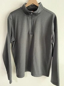 32 Degrees HEAT Mens Pullover Gray 1/4 Zippered Long Sleeve Sweatshirt Size L - Picture 1 of 10