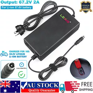 67.2V 2A Adapter Charger For 60V 16S Lithium Battery Ebike Electric Bike Scooter - Picture 1 of 14
