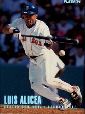 1996 Fleer Tiffany Boston Red Sox Baseball Card #22 Luis Alicea