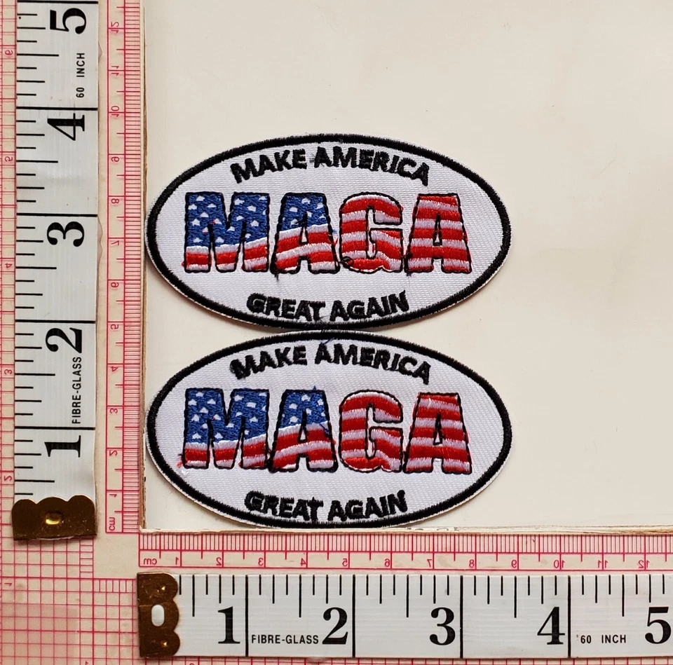 Trump Maga Make America Great Jacket Vest Hat Patches Appliques Lot Iron On lot - Image 1 of 1