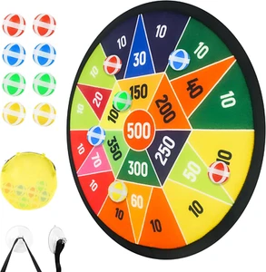 14" Dart Board for Kids, Dart Game for 3 4 5 6 7 8 9 10 Years Old Boys & Girls w - Picture 1 of 11