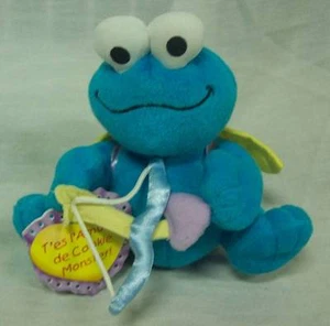 Sesame Street COOKIE MONSTER AS CUPIDO 4" Peluche ANIMAL DE PELUCHE Juguete NUEVO - Imagen 1 de 3