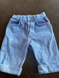 Girl's Size 14 Slim VIntage LEE Jean Shorts Cut Off  Bermuda 22" Waist - Picture 1 of 5