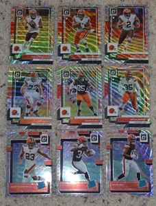 2022 Cleveland Browns Panini DONRUSS OPTIC SILVER WAVE PREMIUM Team Chubb Bell - Picture 1 of 3