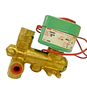 ASCO Red-Hat 8300D58F 3-Way NC Solenoid Valve 1/4" Max 250 PSI 110/50 V AC - Picture 1 of 3