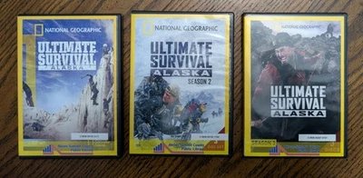Ultimate Survival Alaska Season 1-2-3 Full Set 8 DVDs Ex-Lib National Geographic - Image 1 of 4