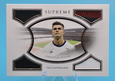 2022 Futera Unique Christian Pulisic Supreme Quad Patch Relic /19 USMNT - Image 1 of 2