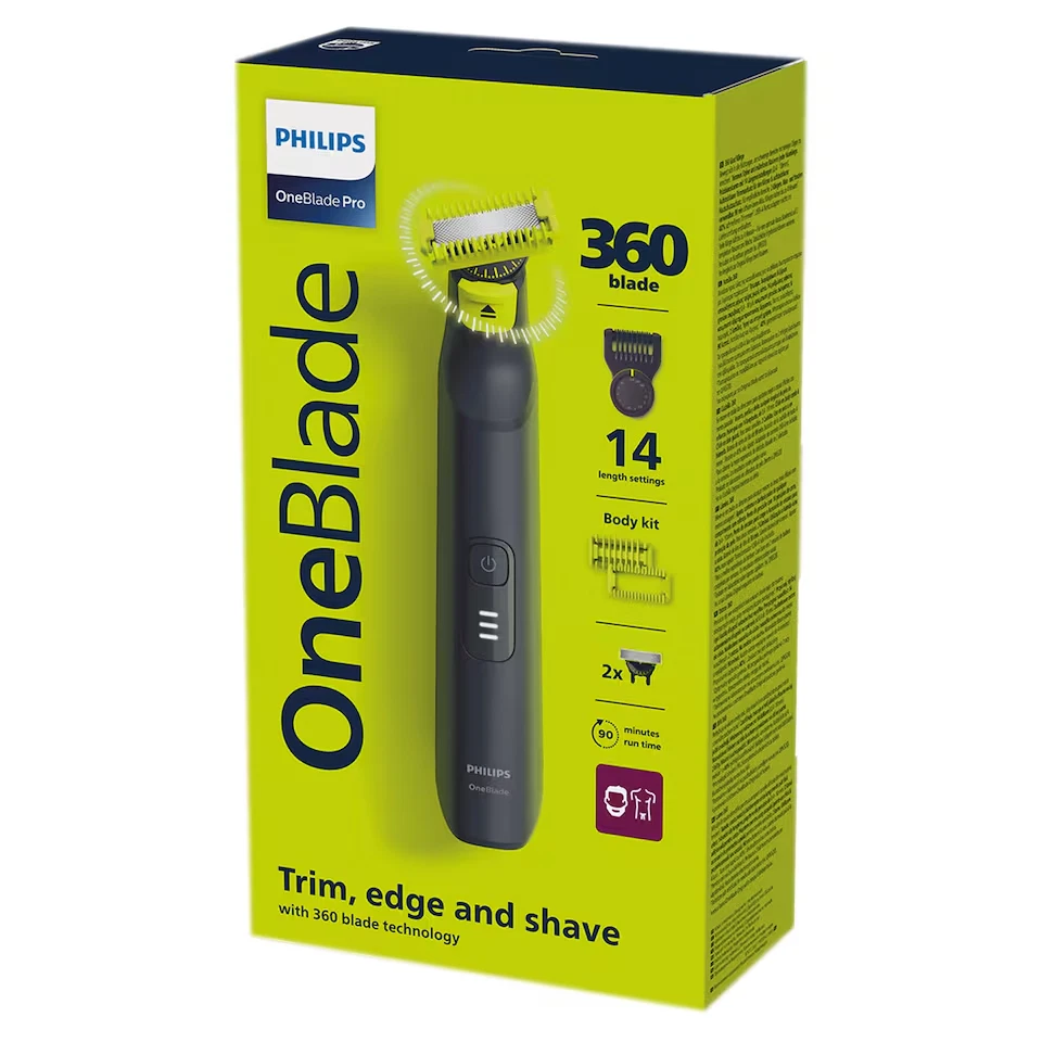 PHILIPS OneBlade Pro 360 QP6542/15 Wet & Dry Foil Shaver - Black