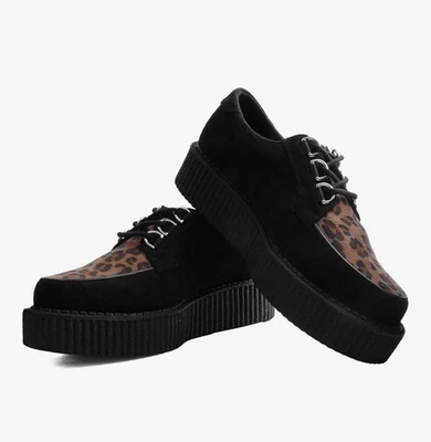 TUK анархический Creeper туфли леопард 7 рокабилли панк ретро женщин - Изображение 1 из 4