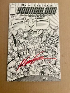 Youngblood Deluxe #1 SDCC 2025 B&W Variant SIGNED Rob Liefeld Image Exclusive - Picture 1 of 1