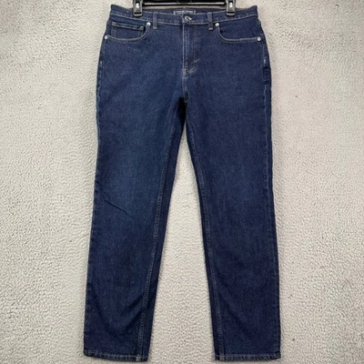 Pantalones de mezclilla Everlane Uniform de algodón orgánico calce relajado para hombre 33X30 azul 4 vías elásticos Foto 1 de 4