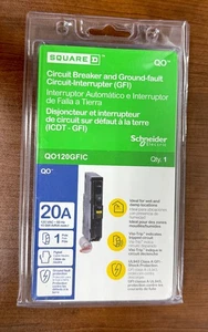 Interruttore Square D QO120GFIC 20A e interruttore guasto a terra-interruttore - Foto 1 di 2