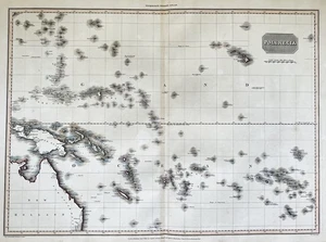 South Pacific Ocean Mariana Islands Hawaii Polynesia Pinkerton mapa mapa mapa mapa 1815 - Imagen 1 de 1